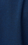 2-Tone Pique Short Sleeve Shirt - Navy
