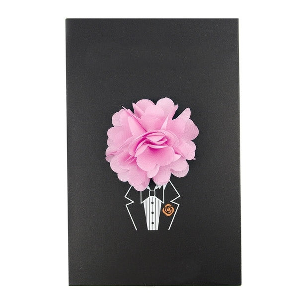Floral Lapel Pin - Pink