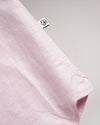 Short Sleeve Linen Shirt - Mid Pink