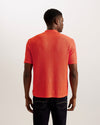 Short Sleeve Knit Shirt - Bright Orange