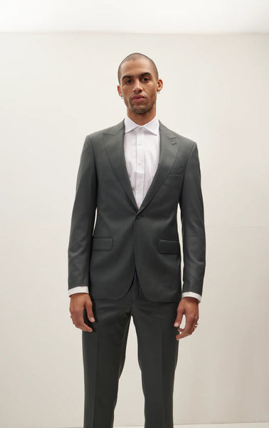 Merino Wool & Silk Single Breasted Suit