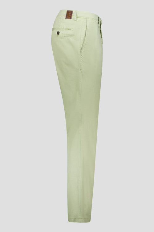 Slim Cotton Tencel Trousers - Green