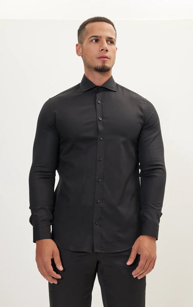 white christmas dresses goTIELESS Ultimate Dress Shirt (Black) main image 0