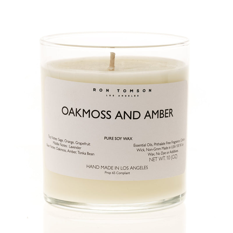 Pure Soy Wax Candle- Oakmoss & Amber