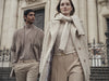 Tapered Brushed Cotton Trousers - Camel