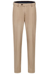 Tapered Brushed Cotton Trousers - Camel