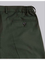 Cuffed Drawstring Trousers - Teal Green