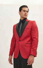 Tonal Paisley Tuxedo - Red
