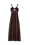 Panelled Contrast Dress - Sangria
