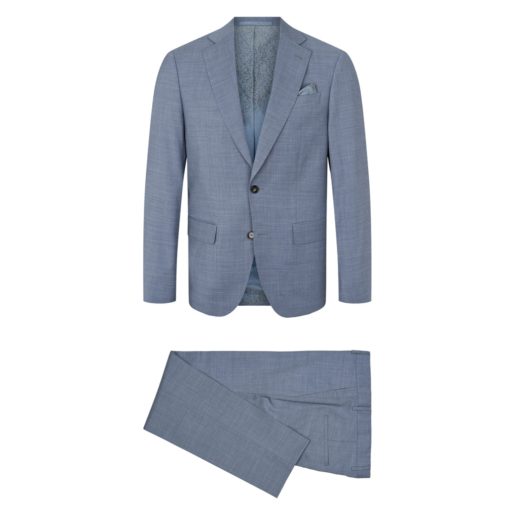 Virgin Wool Suit - Blue