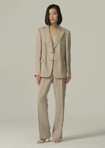 Italian Linen Blazer - Natural Cream