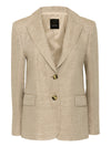 Italian Linen Blazer - Natural Cream