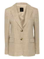 Italian Linen Blazer - Natural Cream