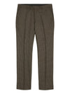 Superfine Wool Vichy Check Suit - Brown