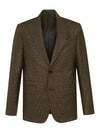 Superfine Wool Vichy Check Suit - Brown