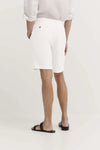 Cotton Linen Shorts - White