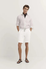 Cotton Linen Shorts - White