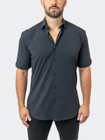 Solid Performance Short Sleeve Shirt - Black