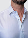 Tonal Pattern Ceremony Shirt with Concealed Placket - White