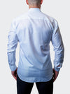 Tonal Pattern Ceremony Shirt with Concealed Placket - White