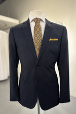 Micro Textured Suit - Navy