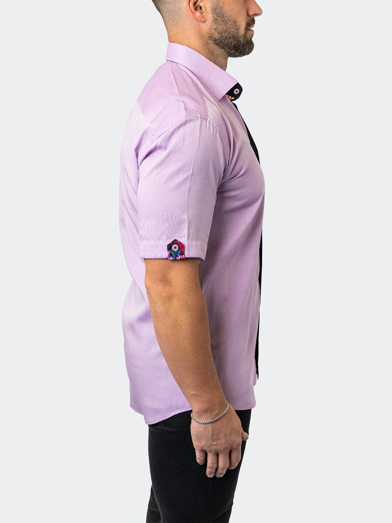 Solid Short Sleeve with Cuff - Purple