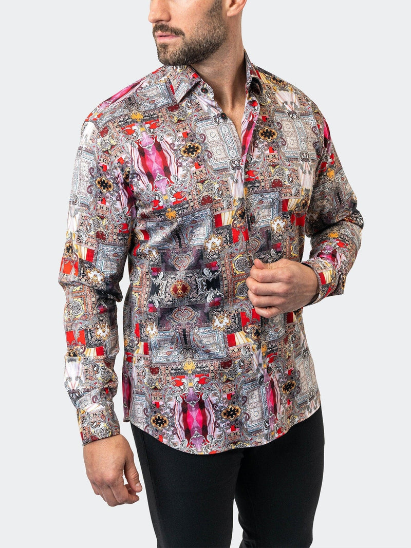 Ornate Print Long Sleeve Shirt - Multi