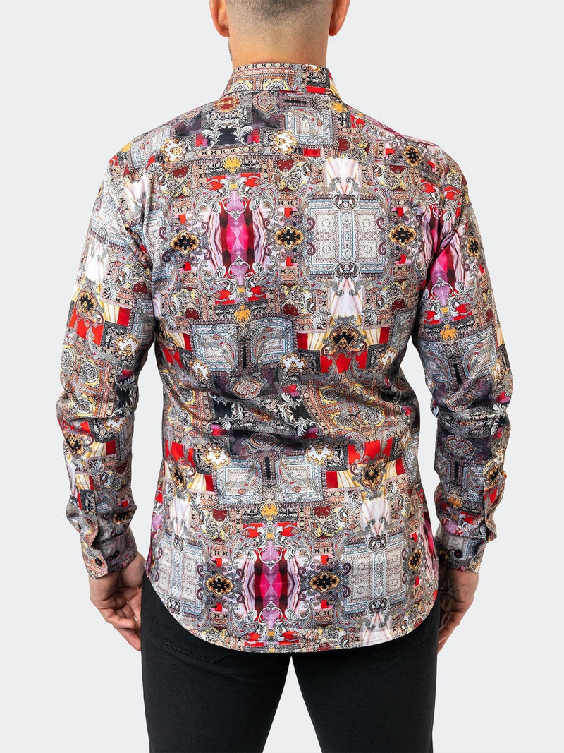 Ornate Print Long Sleeve Shirt - Multi