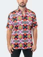 Vibrant Print Short Sleeve Shirt - Multi