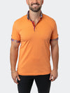 Dress Shirt Collar Polo with Cuffs - Orange