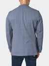 Unconstructed Stretch Blazer - Navy Circles