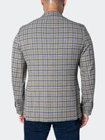 Unconstructed Stretch Blazer - Yellow Plaid