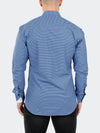 3D Cube Print Performance Long Sleeve Shirt - Blue