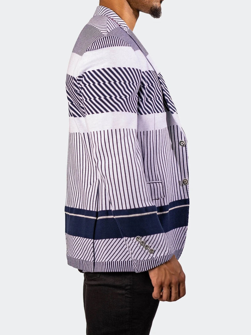 Unconstructed Knit Blazer - Navy