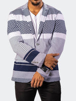 Unconstructed Knit Blazer - Navy