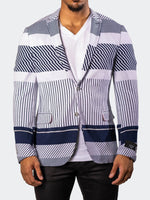 Unconstructed Knit Blazer - Navy