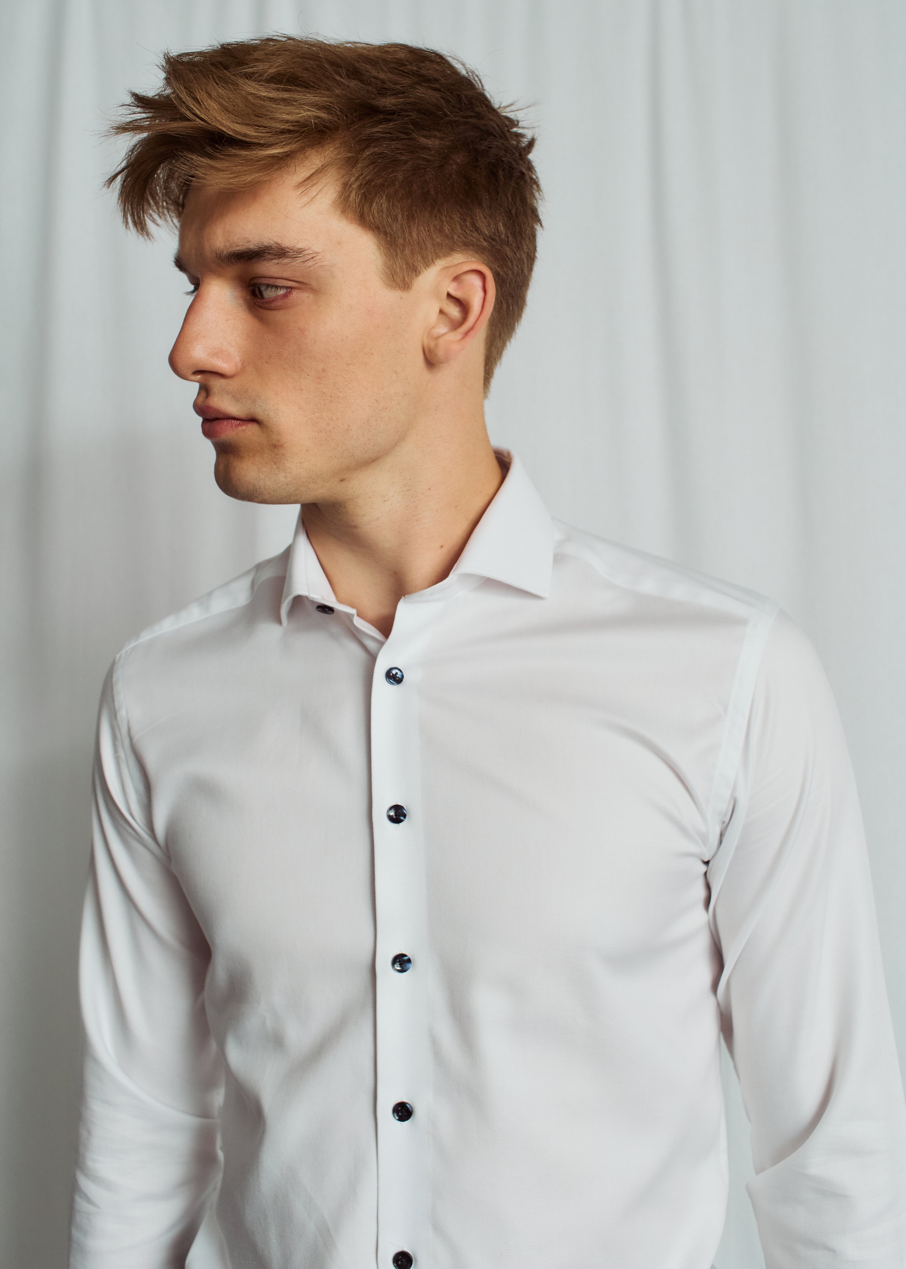 dolce dress shirts Vintage Dolce & Gabbana Black Cotton Dress Shirt, Slim Fit (size 17/43)