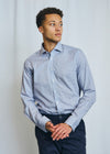 Modern Fit | Multi Dot Print Long Sleeve Shirt - Blue