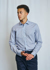Modern Fit | Multi Dot Print Long Sleeve Shirt - Blue