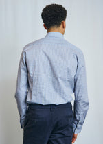 Modern Fit | Multi Dot Print Long Sleeve Shirt - Blue