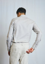 Slim Fit | Micro Check Long Sleeve Shirt - Sand