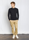 Extrafine Merino Wool Crewneck Sweater - Black