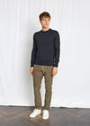 Extrafine Merino Wool Crewneck Sweater - Charcoal