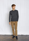 Extrafine Merino Wool Crewneck Sweater - Grey