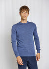 Extrafine Merino Wool Crewneck Sweater - Ocean