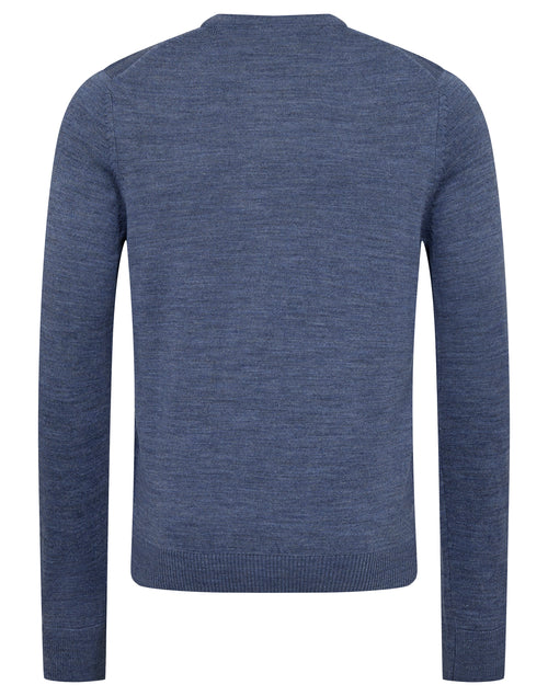 Extrafine Merino Wool Crewneck Sweater - Ocean