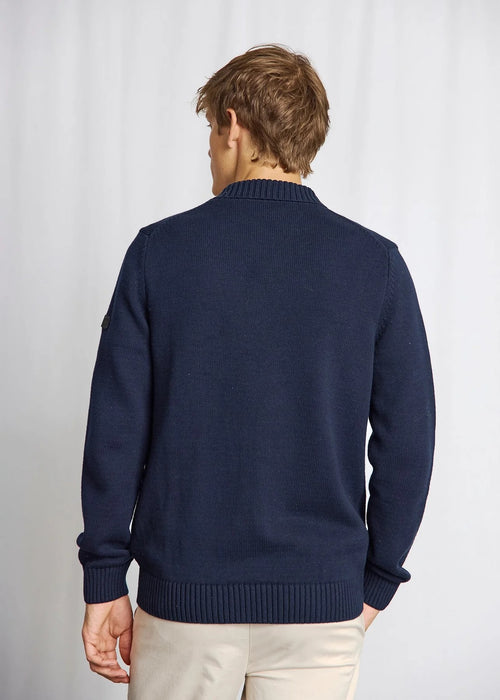 Button Knit Cardigan - Navy