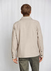 Textured Wool Shirt Jacket - Light Brown