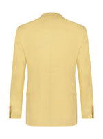 1/2 Lined Linen Blazer - Yellow