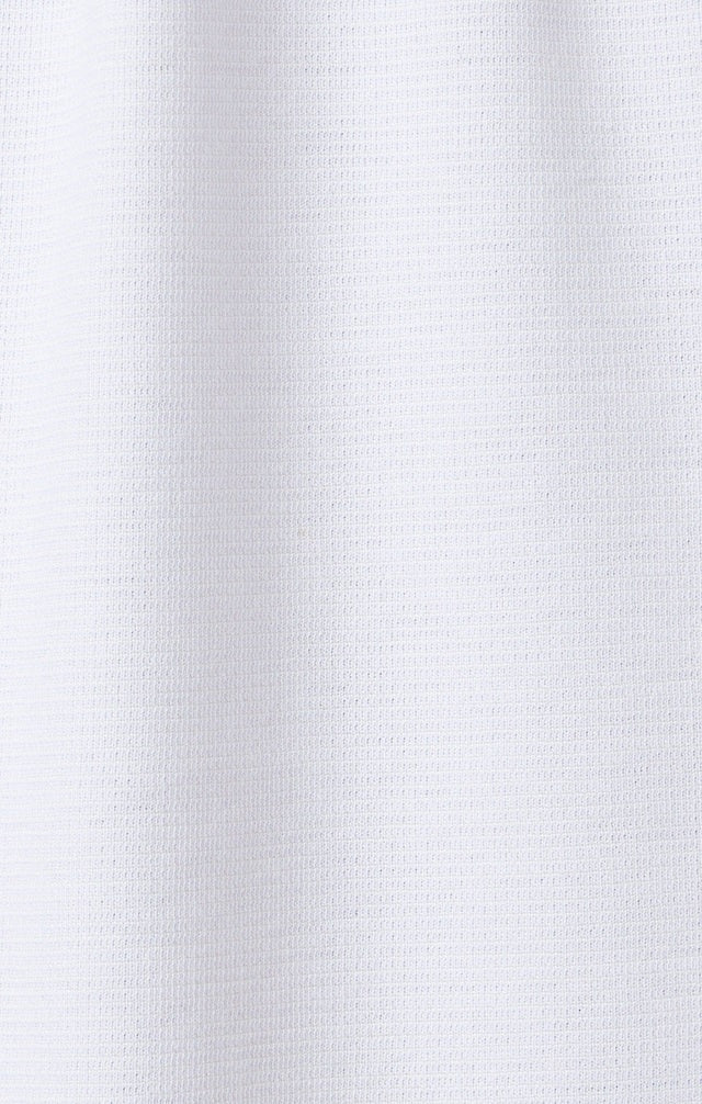 Dry Touch | Pique Textured Short Sleeve Shirt - White